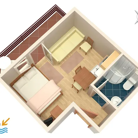 Apartment With A Parking Space - 4172