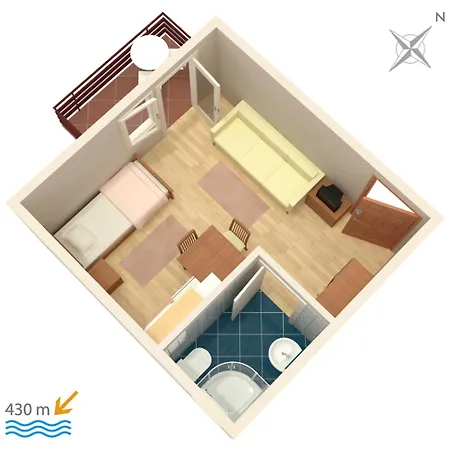 Apartment With A Parking Space - 4172